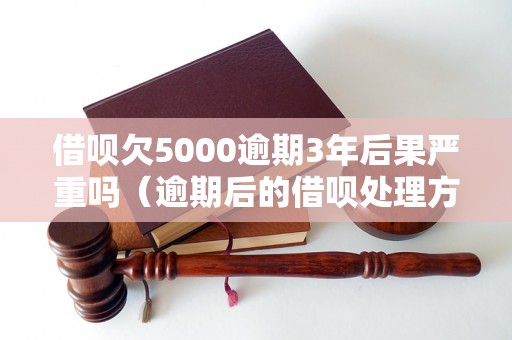 借呗欠5000逾期3年后果严重吗（逾期后的借呗处理方式）