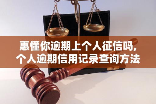 惠懂你逾期上个人征信吗,个人逾期信用记录查询方法