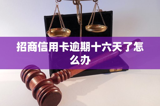 招商信用卡逾期十六天了怎么办