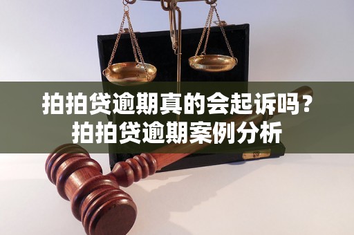 拍拍贷逾期真的会起诉吗？拍拍贷逾期案例分析