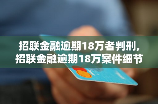 招联金融逾期18万者判刑,招联金融逾期18万案件细节披露