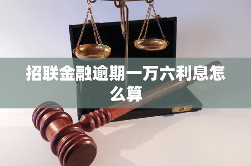 招联金融逾期一万六利息怎么算