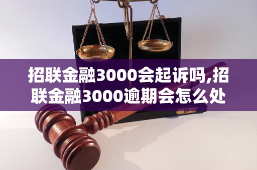 招联金融3000会起诉吗,招联金融3000逾期会怎么处理