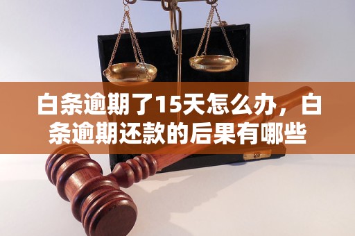 白条逾期了15天怎么办，白条逾期还款的后果有哪些