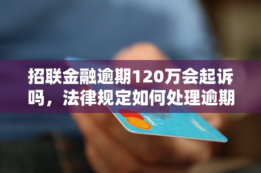 招联金融逾期120万会起诉吗，法律规定如何处理逾期贷款