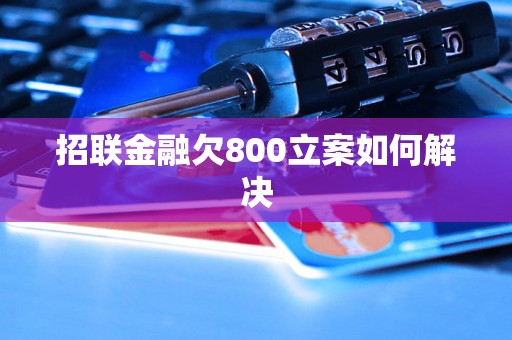 招联金融欠800立案如何解决