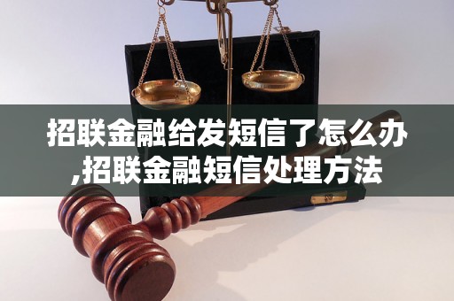 招联金融给发短信了怎么办,招联金融短信处理方法