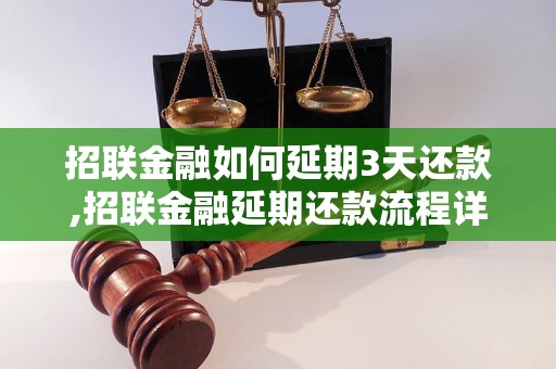 招联金融如何延期3天还款,招联金融延期还款流程详解