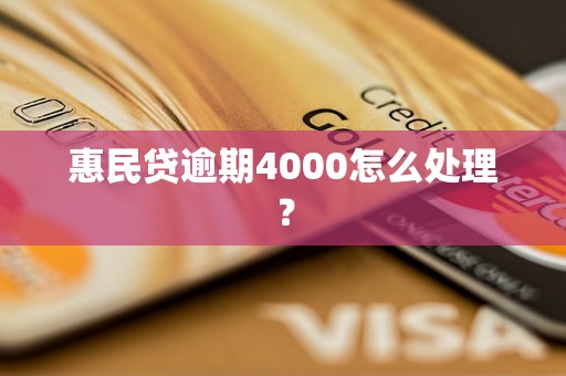 惠民贷逾期4000怎么处理？