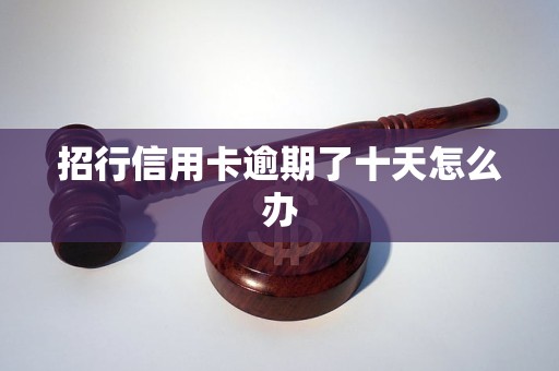 招行信用卡逾期了十天怎么办