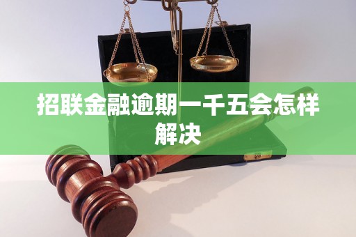 招联金融逾期一千五会怎样解决