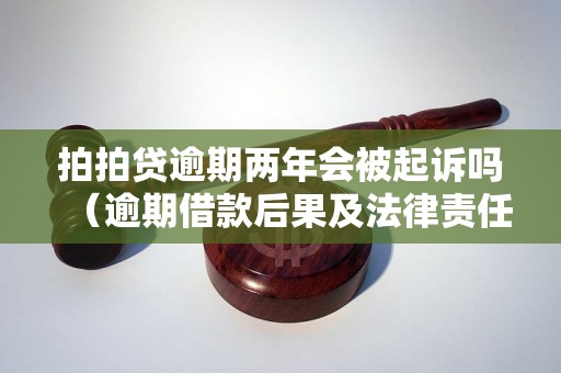 拍拍贷逾期两年会被起诉吗（逾期借款后果及法律责任）