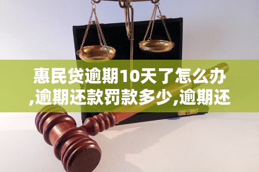 惠民贷逾期10天了怎么办,逾期还款罚款多少,逾期还款怎么解决