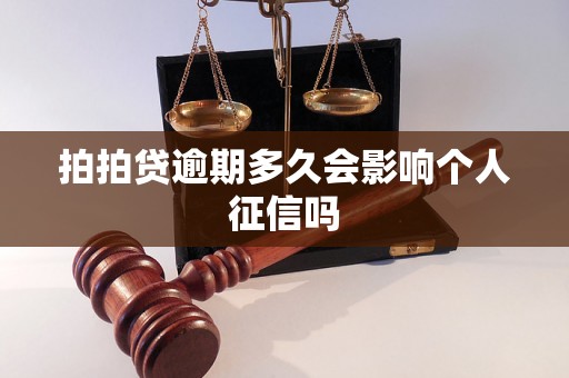 拍拍贷逾期多久会影响个人征信吗