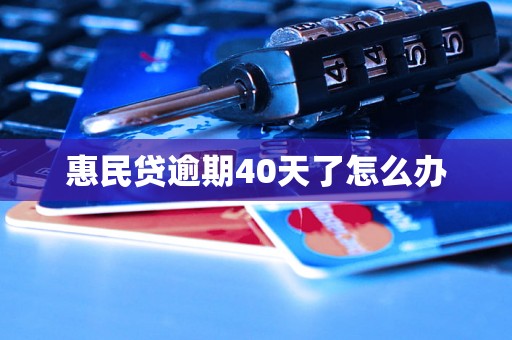 惠民贷逾期40天了怎么办