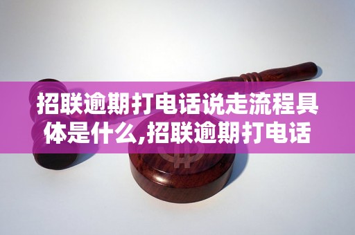 招联逾期打电话说走流程具体是什么,招联逾期打电话后的后续流程