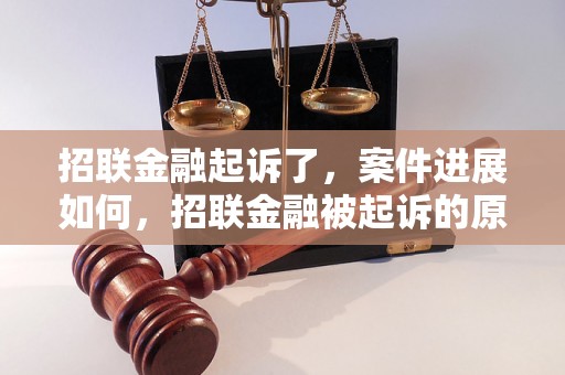 招联金融起诉了，案件进展如何，招联金融被起诉的原因是什么