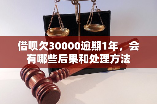 借呗欠30000逾期1年，会有哪些后果和处理方法