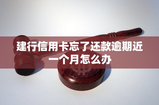 建行信用卡忘了还款逾期近一个月怎么办