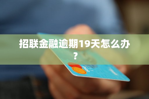 招联金融逾期19天怎么办？