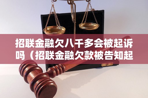 招联金融欠八千多会被起诉吗（招联金融欠款被告知起诉的可能性有多大）