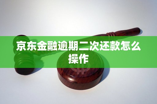 京东金融逾期二次还款怎么操作