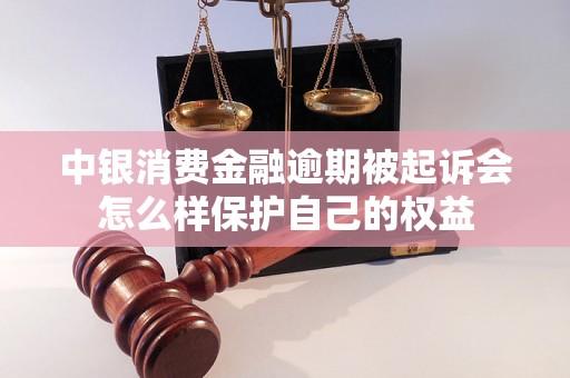 中银消费金融逾期被起诉会怎么样保护自己的权益