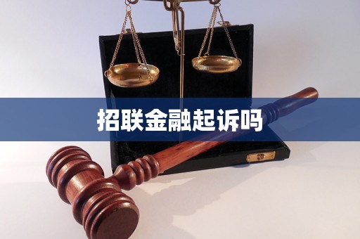 招联金融起诉吗