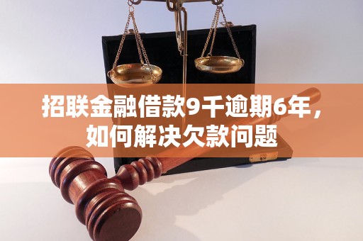 招联金融借款9千逾期6年，如何解决欠款问题