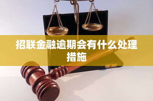 招联金融逾期会有什么处理措施