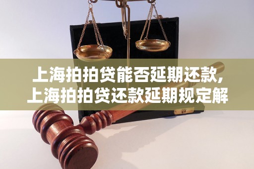 上海拍拍贷能否延期还款,上海拍拍贷还款延期规定解析