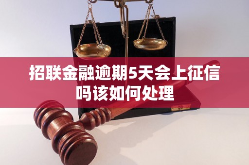 招联金融逾期5天会上征信吗该如何处理