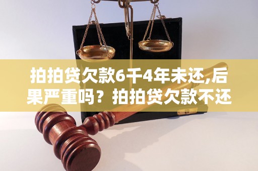 拍拍贷欠款6千4年未还,后果严重吗？拍拍贷欠款不还有什么后果？