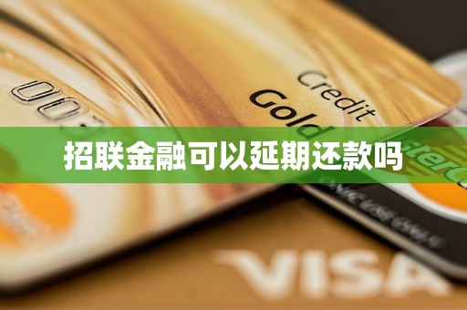 招联金融可以延期还款吗