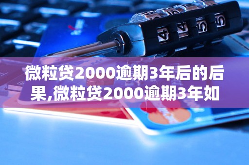 微粒贷2000逾期3年后的后果,微粒贷2000逾期3年如何处理