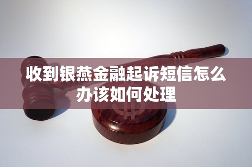 收到银燕金融起诉短信怎么办该如何处理