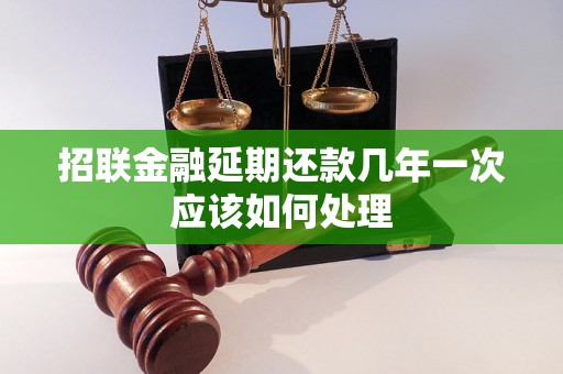 招联金融延期还款几年一次应该如何处理