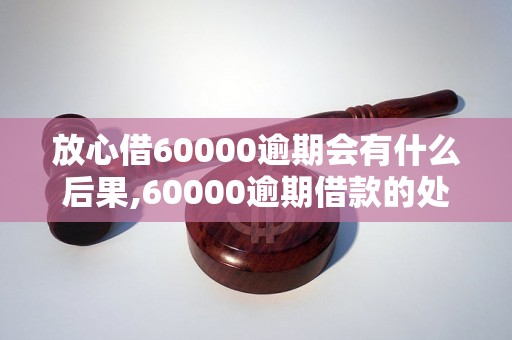 放心借60000逾期会有什么后果,60000逾期借款的处罚措施