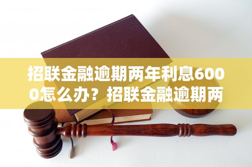 招联金融逾期两年利息6000怎么办？招联金融逾期两年利息6000处理方法