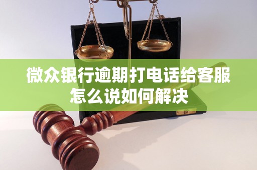 微众银行逾期打电话给客服怎么说如何解决