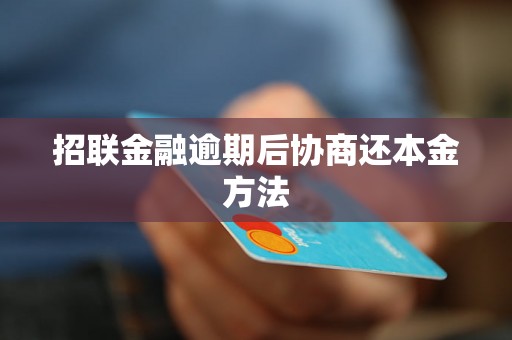 招联金融逾期后协商还本金方法