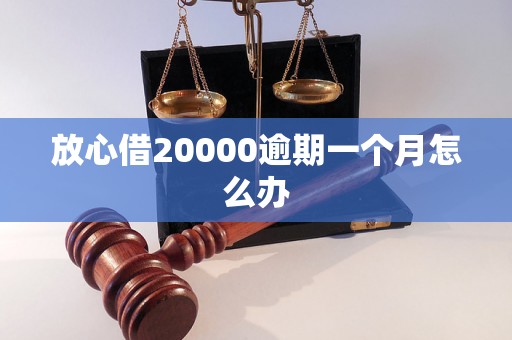 放心借20000逾期一个月怎么办