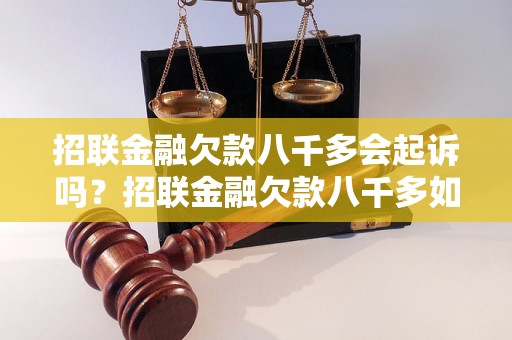 招联金融欠款八千多会起诉吗？招联金融欠款八千多如何处理？