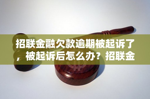 招联金融欠款逾期被起诉了，被起诉后怎么办？招联金融欠款逾期被起诉后的应对策略