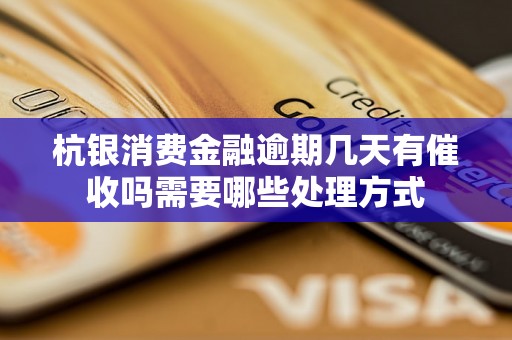 杭银消费金融逾期几天有催收吗需要哪些处理方式