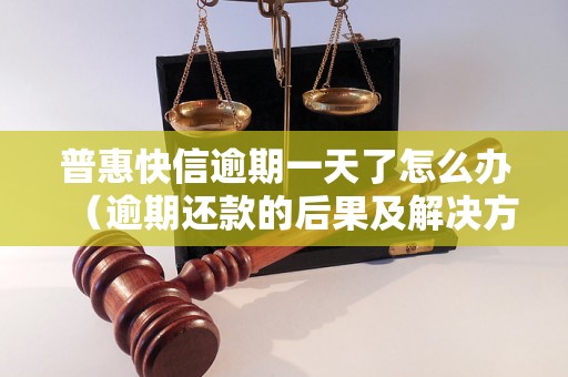 普惠快信逾期一天了怎么办（逾期还款的后果及解决方法）