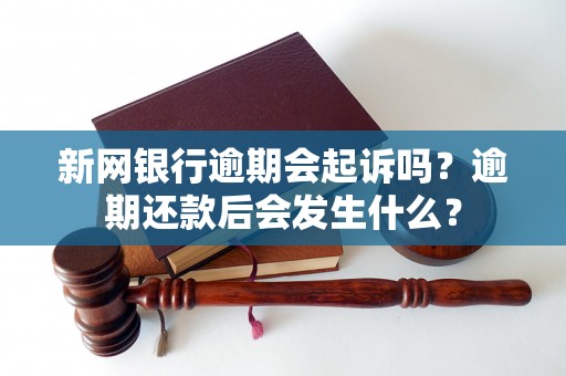 新网银行逾期会起诉吗？逾期还款后会发生什么？