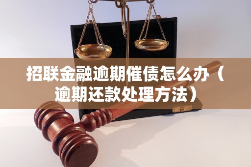 招联金融逾期催债怎么办（逾期还款处理方法）