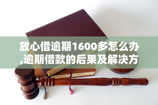 放心借逾期1600多怎么办,逾期借款的后果及解决方法