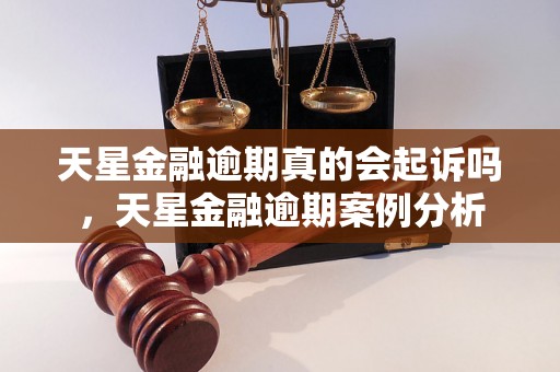 天星金融逾期真的会起诉吗，天星金融逾期案例分析